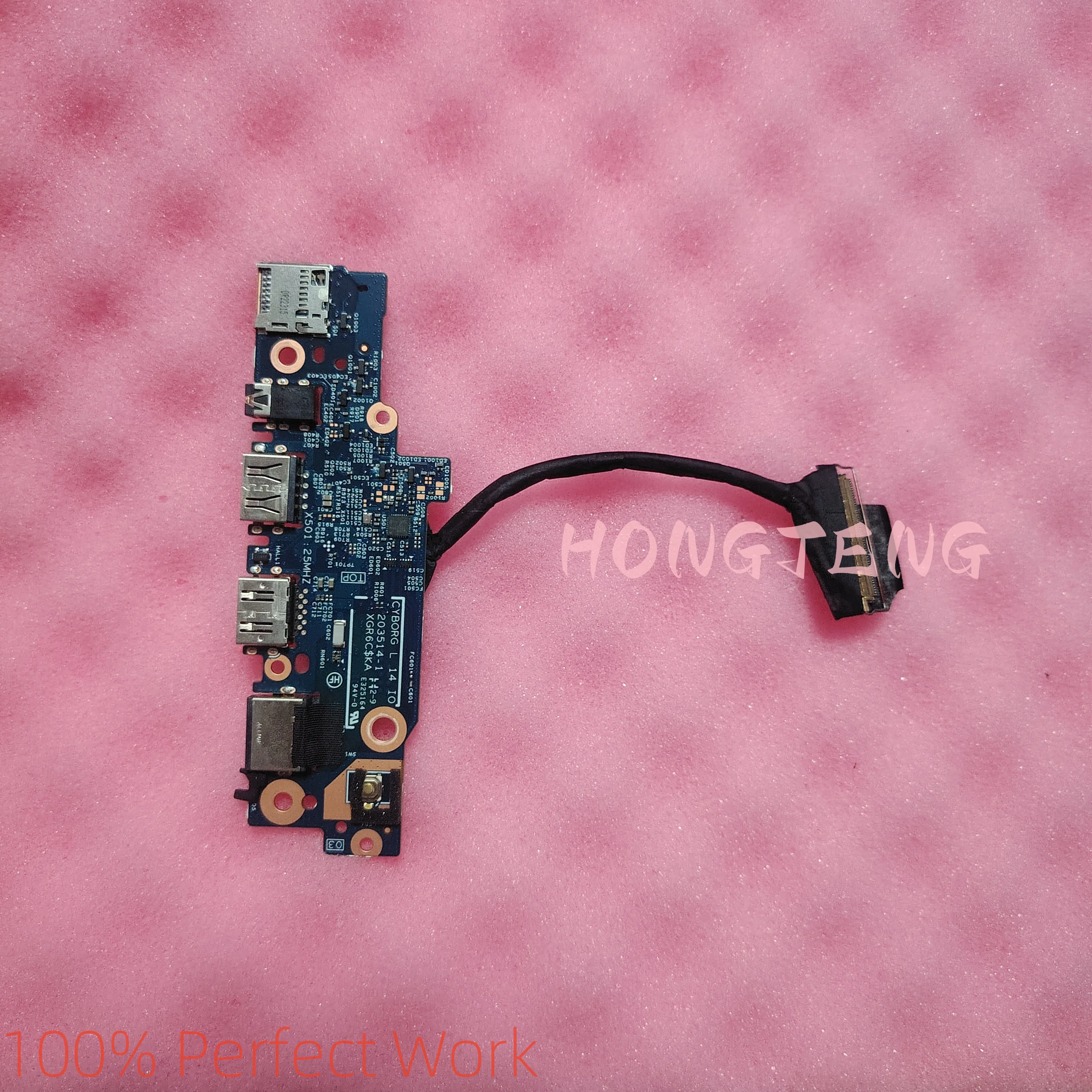 Original For Dell Latitude 3420 E3420 3430 Power Button USB SD Card Reader Board Cable F78FC 0F78FC 203514-1 0C8JMG C8JMG Tested