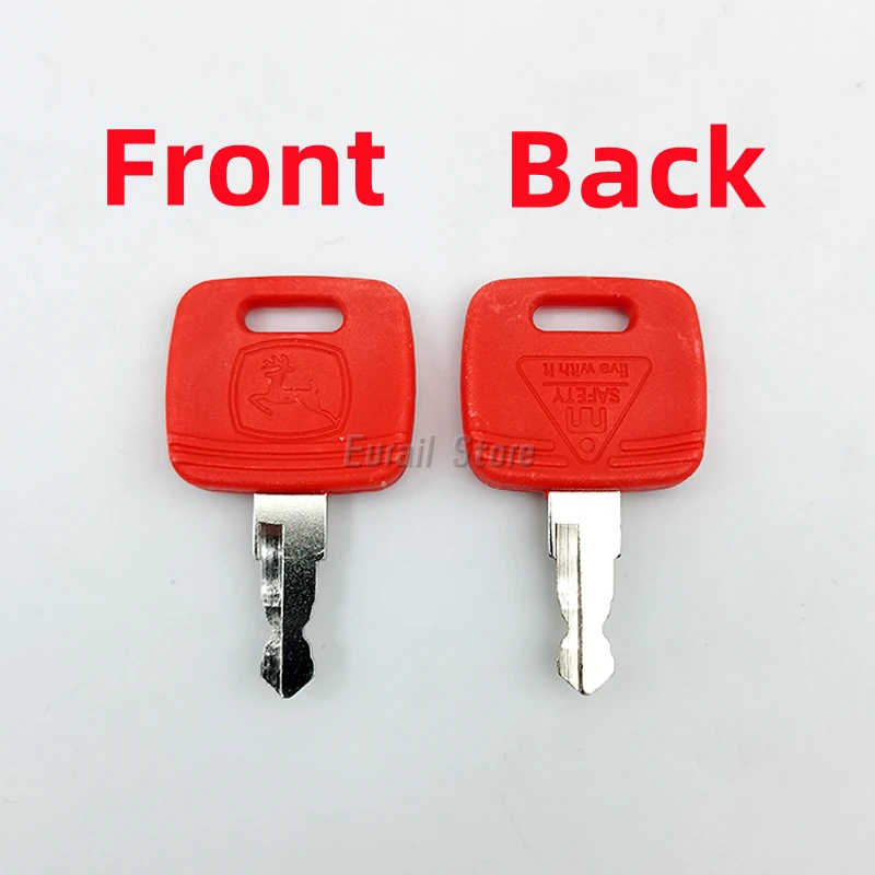 2PCS keys For John Deere Tractor lgnition Keys OEM RE183935 RE43492 RE71557 Models 6010 6110 6210 6310 6410 6510 6610 6810 6910