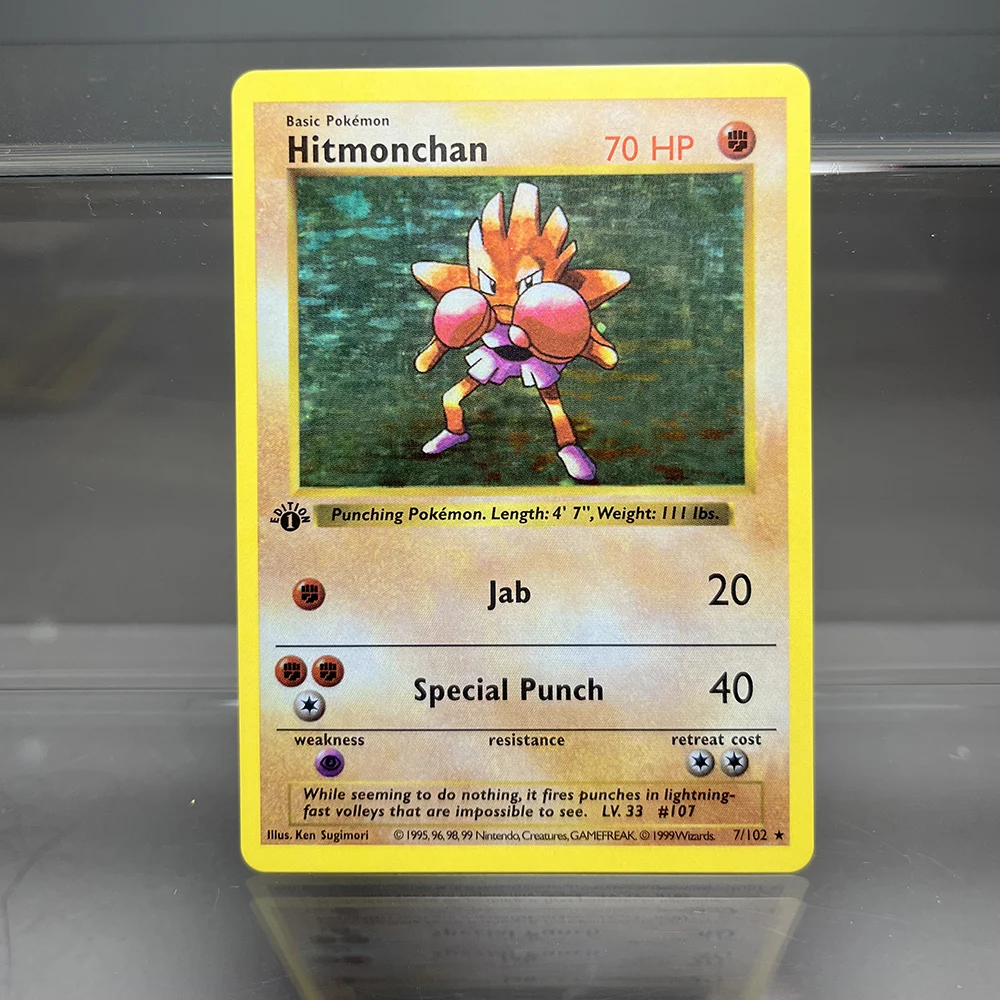 PKM Fossil/Base Set PROXY Cards Charizard Venusaur Blastoise Game Collection Cards Game Toys Card Hobbies
