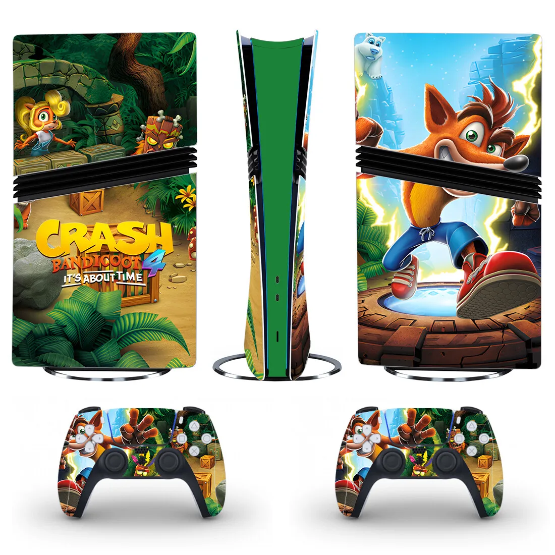 adesivo-de-vinil-crash-bandicoot-ps5-pro-para-console-e-2-controles-edicao-digital-e-com-disco