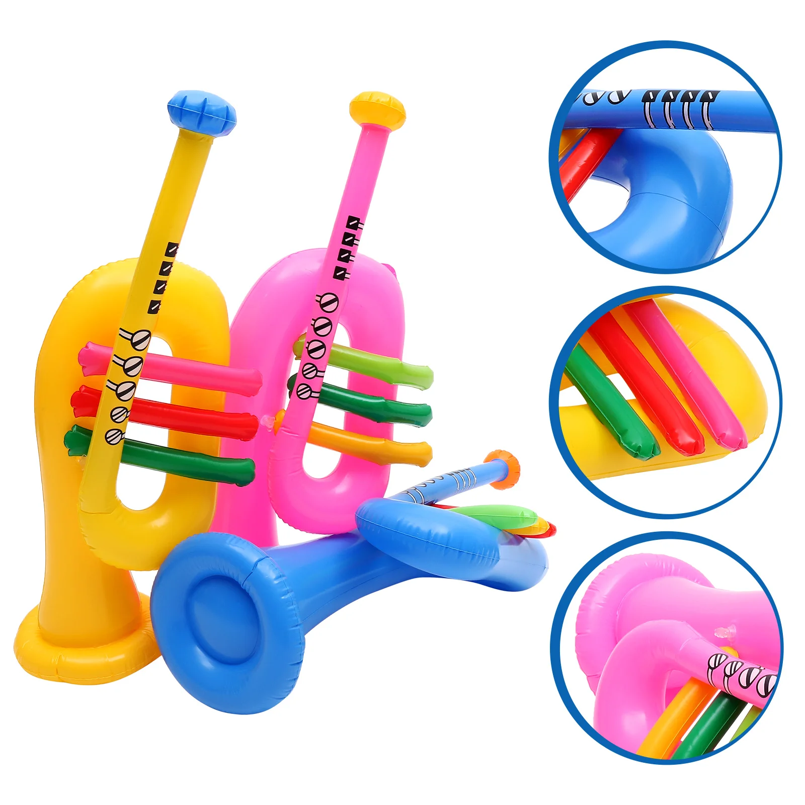 3 pçs sabre de luz brinquedo inflável instrumento musical brinquedo educativo crianças instrumentos