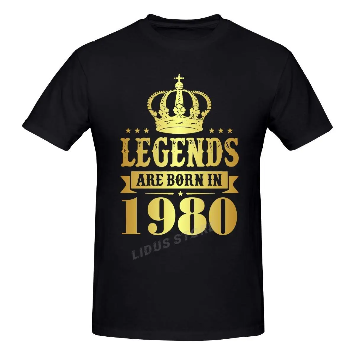 

Legends Are Born In 1980 42 Years For 42th Birthday Gift T shirts Harajuku Short Sleeve T-shirt Graphics Tshirt Brands Tee TopsF