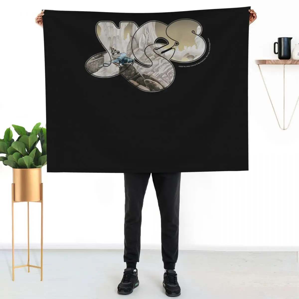 Yes - Relayer Logo Throw Blanket Beautifuls Single Bed linens Nap anime Giant Sofa Blankets