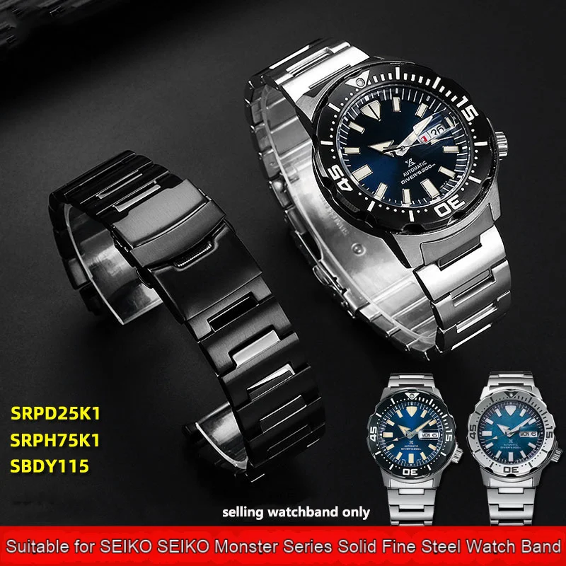 

Прецизионный стальной ремешок для наручных часов, подходит для моделей SEIKO smthma SRPH75K1/SRPD25K1, маленький монстр, стальной ремешок для мужчин, 20 мм