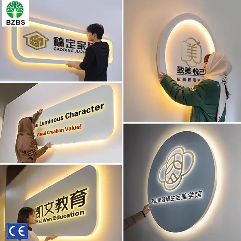 Double Sided LED Light Box Outdoor Waterproof Aluminum Acrylic Signage Full Color Illuminated Rectangle Display for