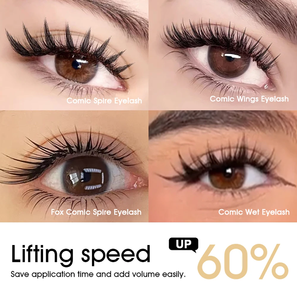 MASSCAKU Brown Fox Comic Spire przedłużanie rzęs 0.07mm grubość Mix długość miękkie gotowe wentylatory Flase rzęsy profesjonalny makijaż
