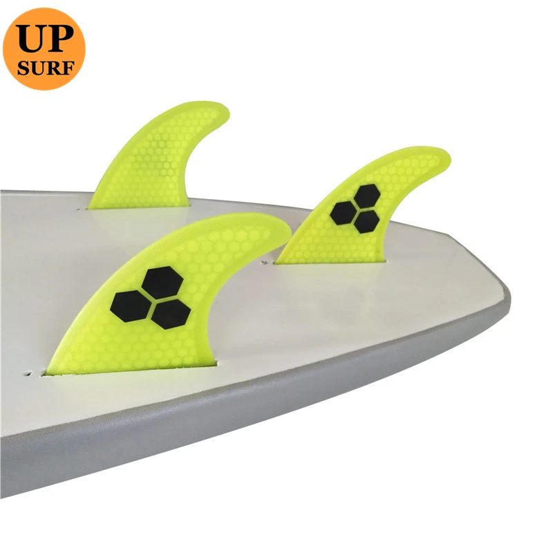 UPSURF FUTURE Fins G7 Large Surf Board Yellow Honeycomb In Surfing Board 3 Pcs/set Surf Accessories L Size Prancha de Surf