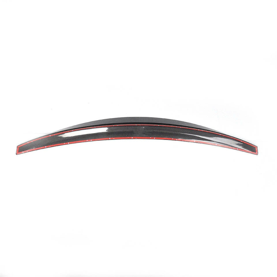 Carbon Fiber Tailgate Trim Splitter Lip Trunk Rear Spoiler Wing For Maserati Gran Turismo 2007~2013 Coupe