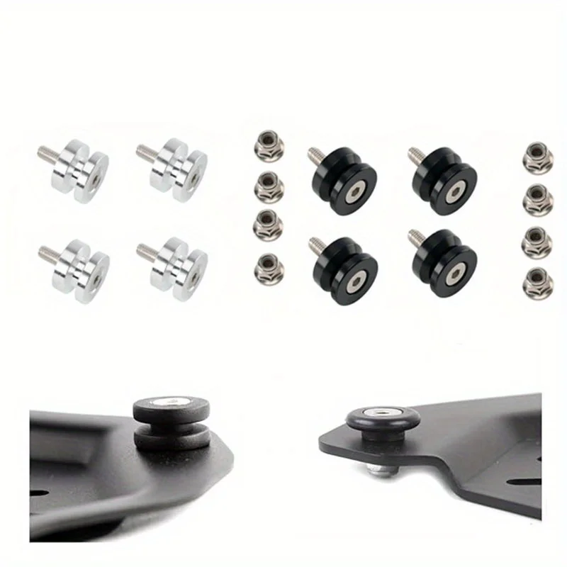 4Pcs Motorcycle Top Rear Luggage Tool Box Case Trunk Bracket Bushing Pad Spacers Buckle Quick Fixing Accessories Universal