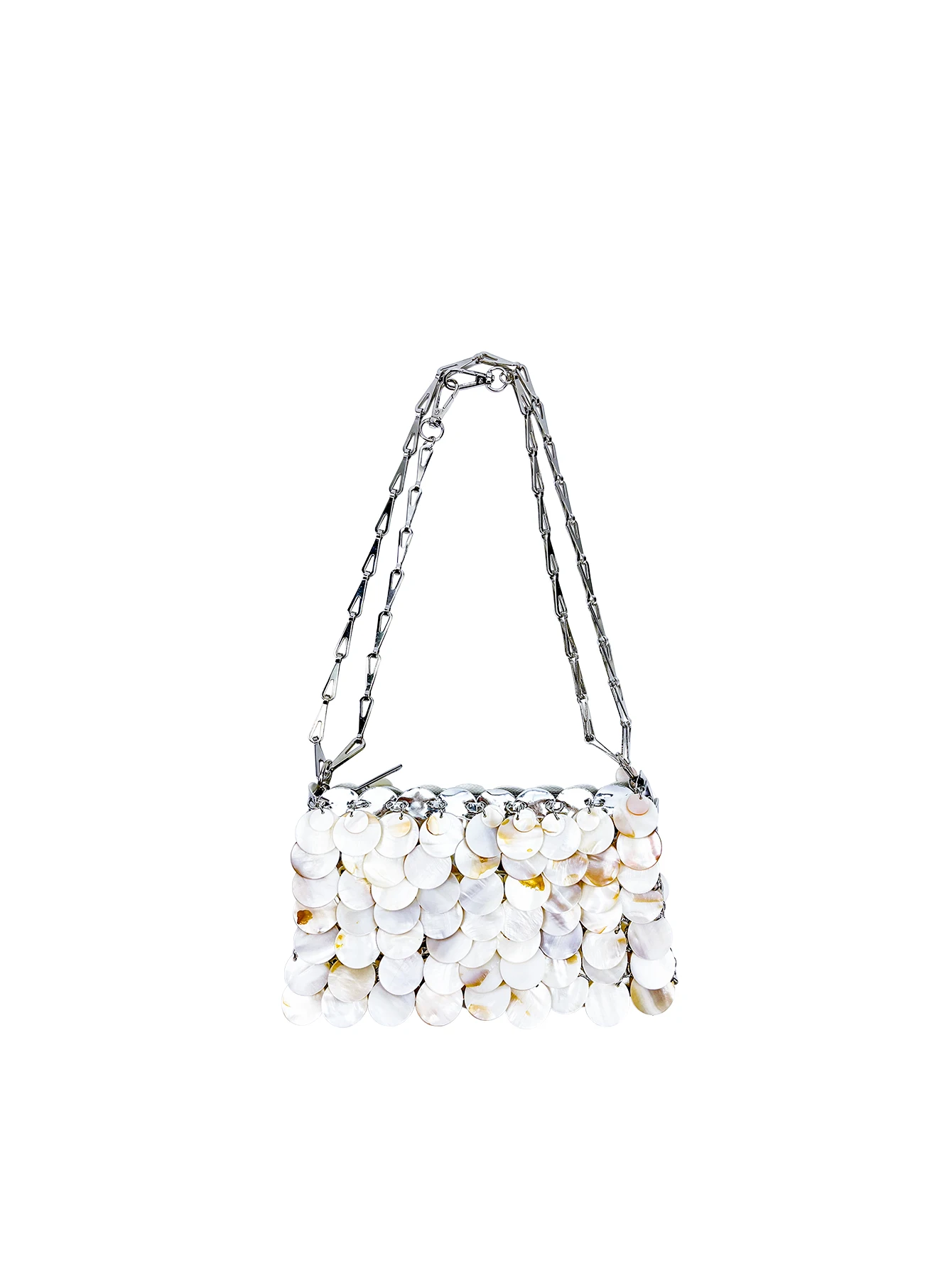 

French Retro Shell Underarm Bag Handcrafted Adjustable Chain Shoulder Crossbody Bag for Women Summer Versatile Style