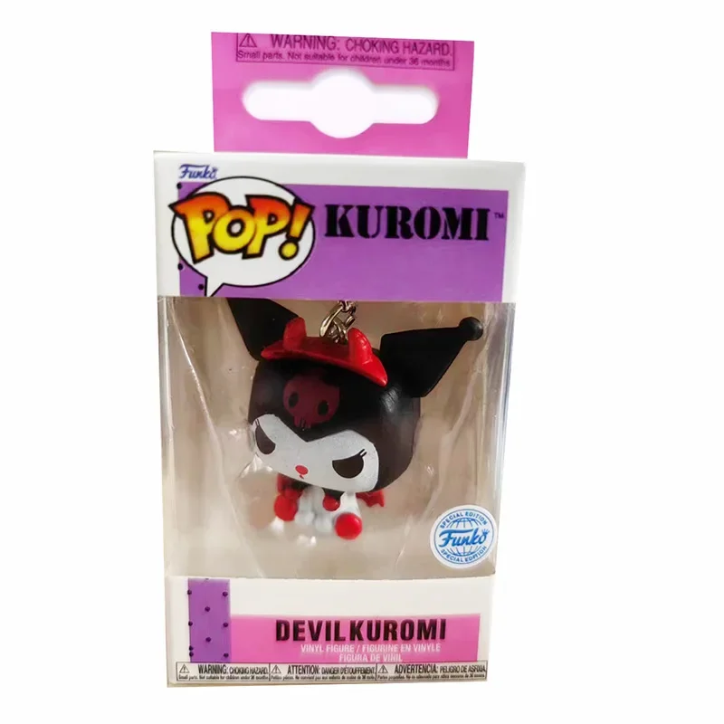 Funko Pop-llavero de My Melody Kuromi con Baku, juguete de Hello Kitty, Pochacco, Devil Kuromi, llavero Pop de bolsillo, juguetes de modelos