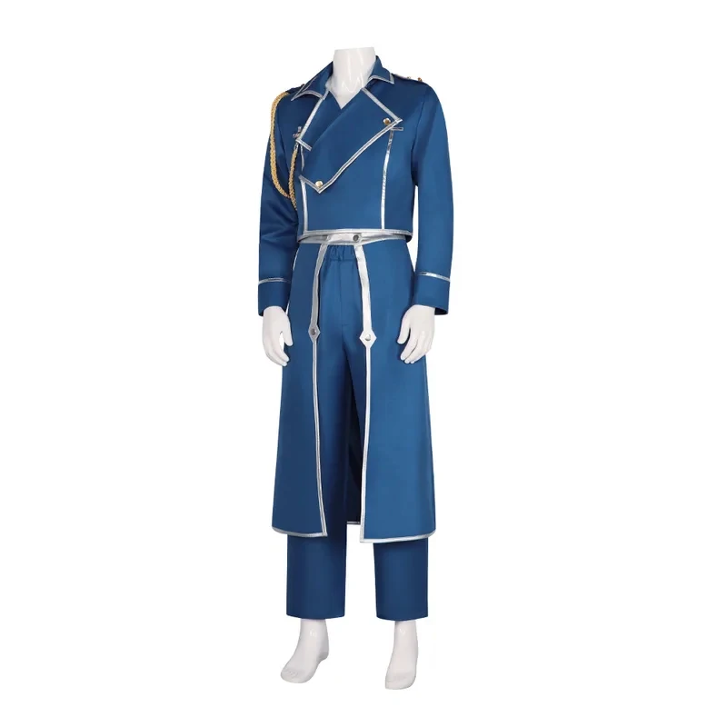 Disfraz de Fullmetal Alchemist, Chaqueta del Coronel Roy Mustang, Uniforme Militar, Cosplay del Teniente Riza Hawkeye, Halloween FD1;6