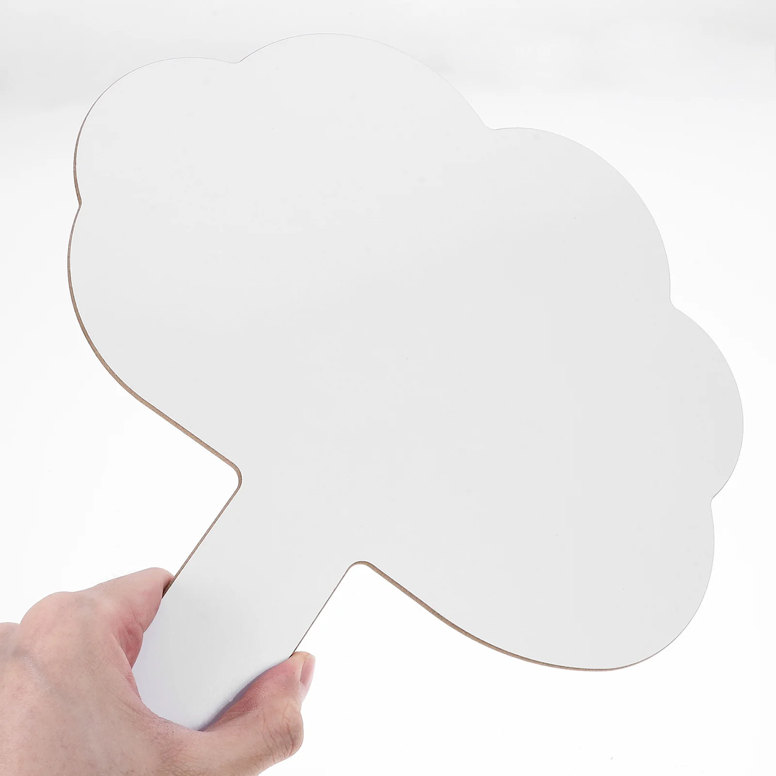 Double Sided White Board PVC Handheld Dry Erase Answer Paddle Classroom Teaching Prop Scoring Board Game Supplies