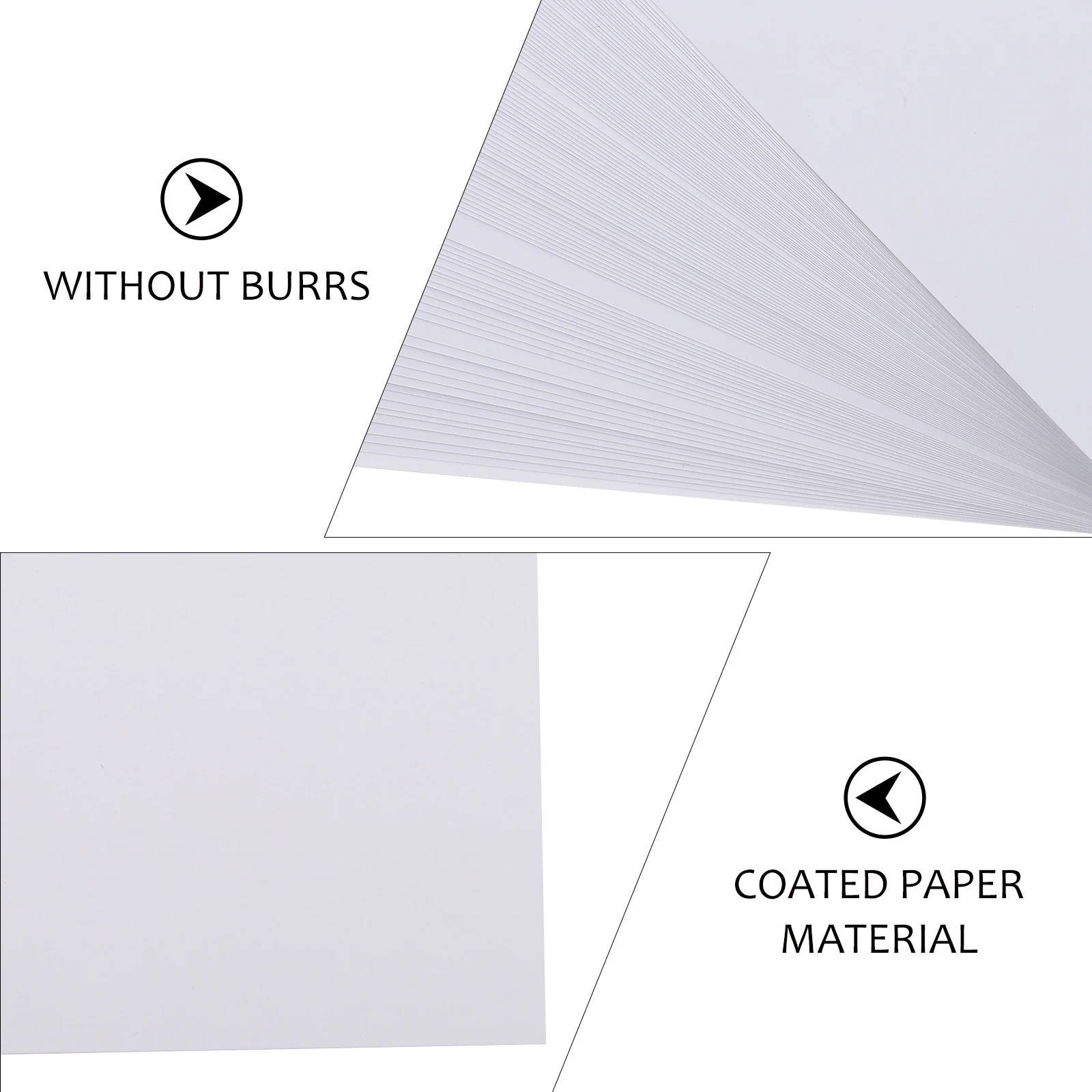 

100pcs Print Photo Paper Double Sided Glossy Waterproof Digital Coated Standard Size for Business Cards