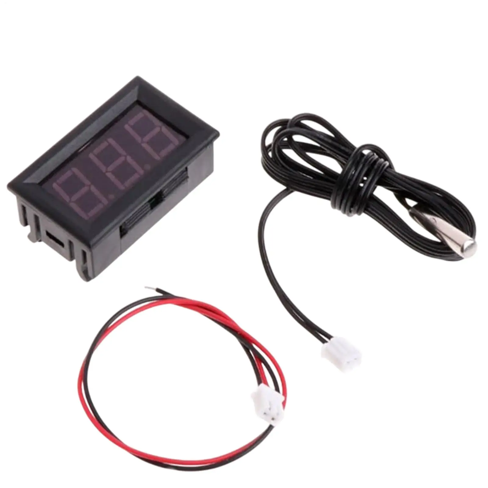 12V Digital Temperature Display Meter Mini LCD Thermometer Sensor Water Terrarium Temperature Gauge Fish Tank Temperature Meter