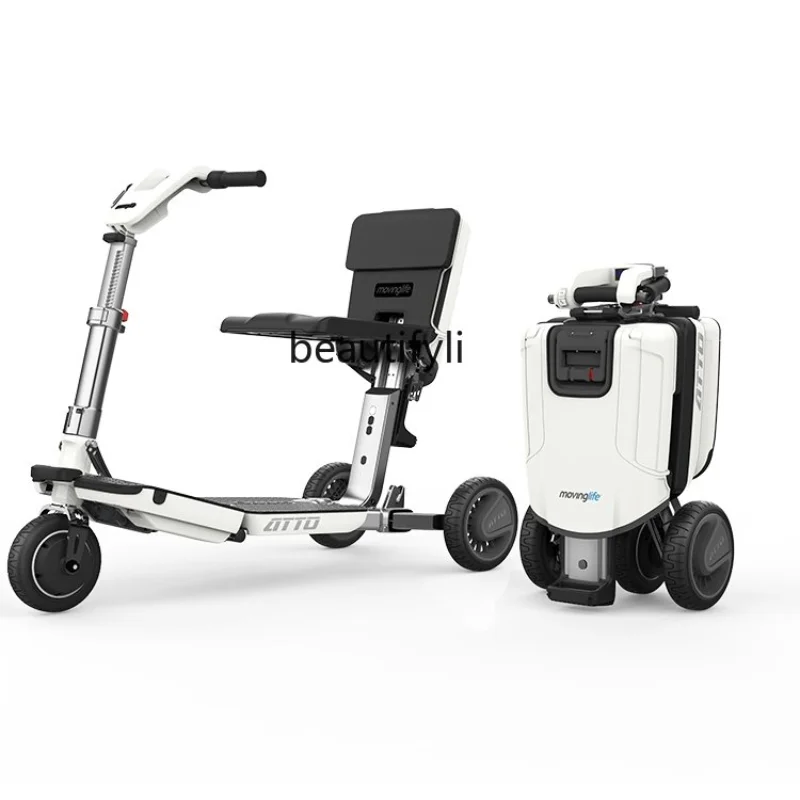 zq Scooter Foldable and Portable Three-Wheel Trolley Case Electric Scooter for the Elderly