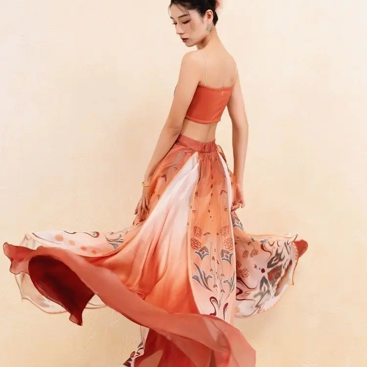 Classical Dance Question Carp Derivative Dance Dress Koi Color Chinese Style Set Wang Poetic Same Style