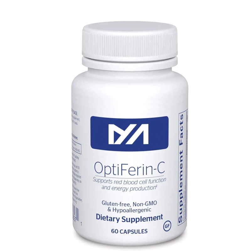 Optiferin-c-suplementos de hierro para mantener la piel sana, absorción de hierro y salud del sistema inmunológico en general, 60 cápsulas