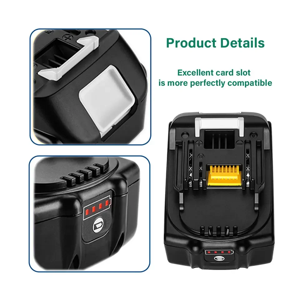 Makita Original  DC18RC Battery Charger Makita 3A 6A 14.4V 18V Bl1830 Bl1430 BL1860 BL1890 Tool Power Charger Usb 18VRC