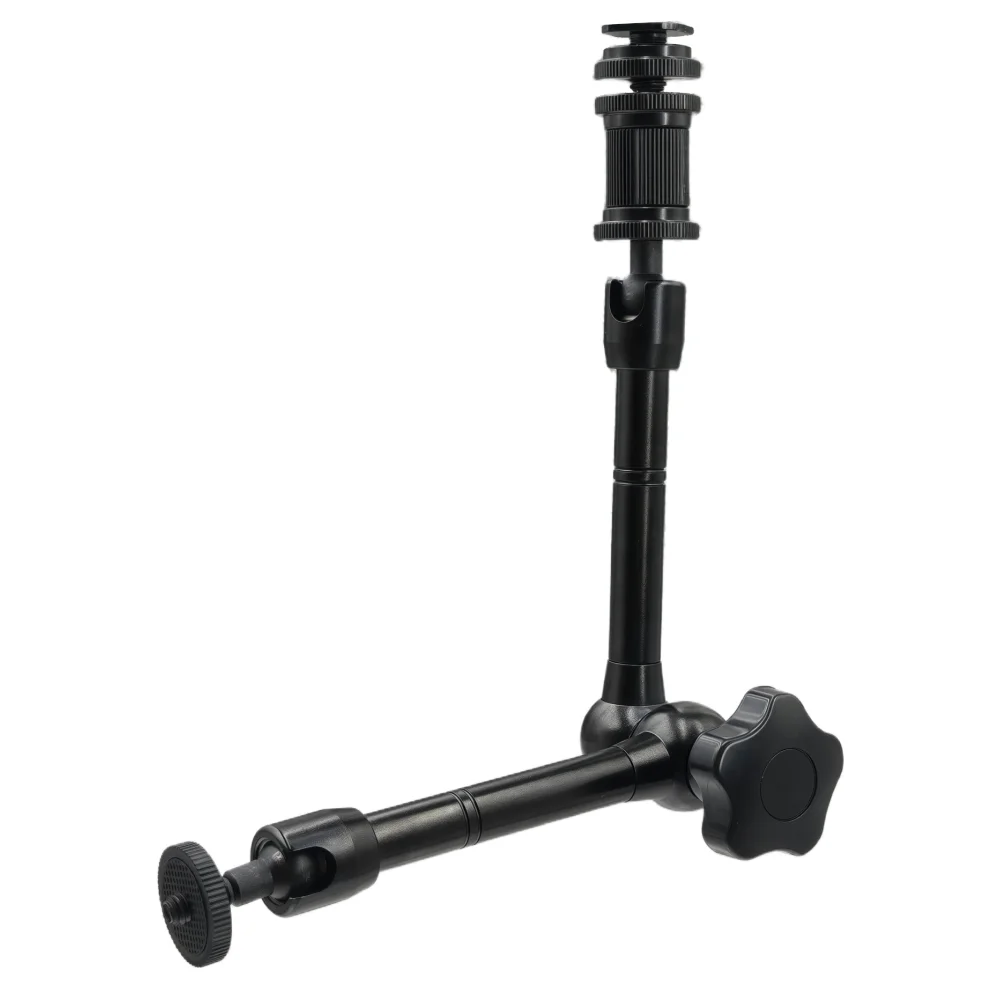Magic Arm aus Metall, 27,9 cm, mit Super-Klemme für verschiedene Action-Kameras, DSLR-LCD-Monitore, LED-Leuchten, Handy-Zubehör – Detail 1