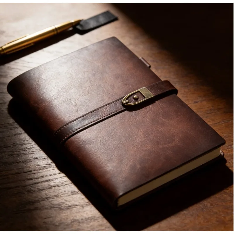 2026 Luxury Edition Refillable A5 Planner - Vintage Full-Grain Leather, Executive Organizer & Travel Journal Gift