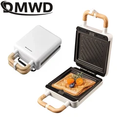 DMWD Multifunctional Sandwich Machine Electric Frying Pan Breakfast Light Food Waffle Maker DIY Muffin Maker Oven Grill Toaster