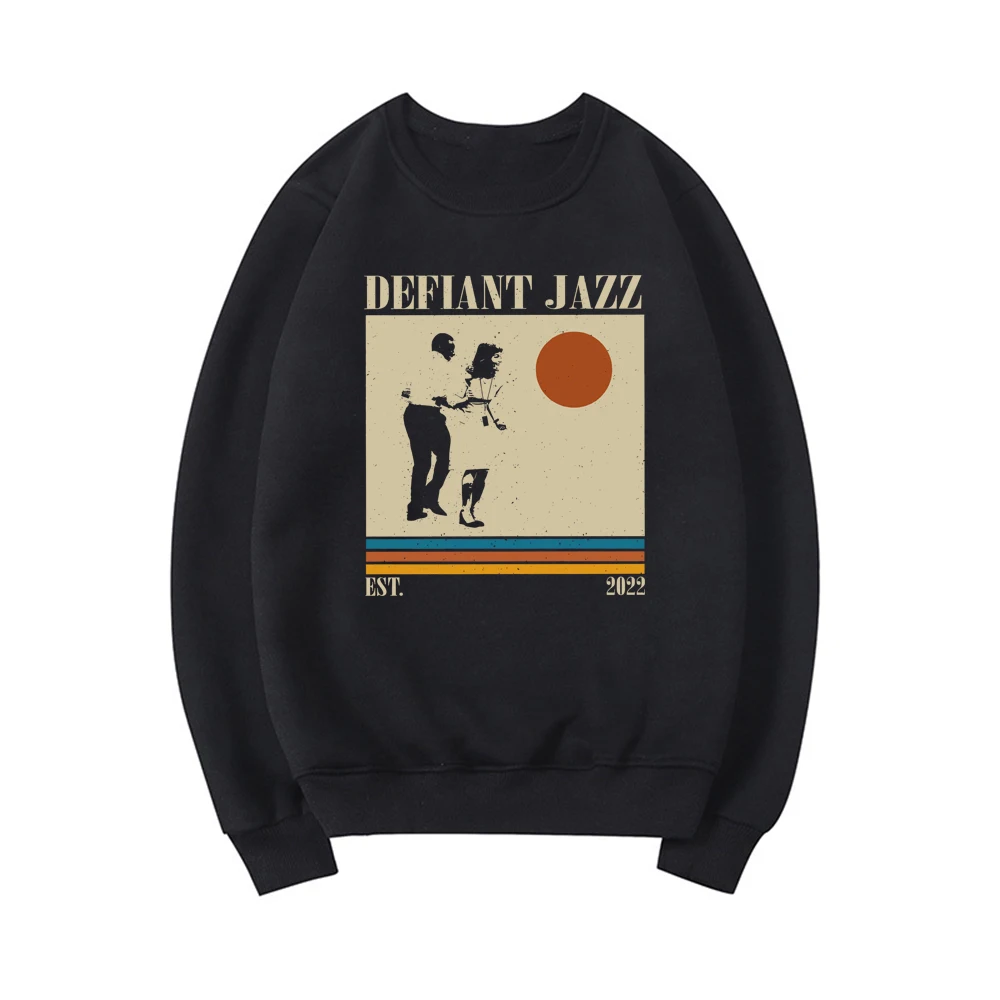 Defiant Jazz Sweatshirt Severance TV Show Shirt 90s Vintage Hoodie Unisex Crewneck Sweatshirts Cozy Sci-Fi Fans Gift Pullover