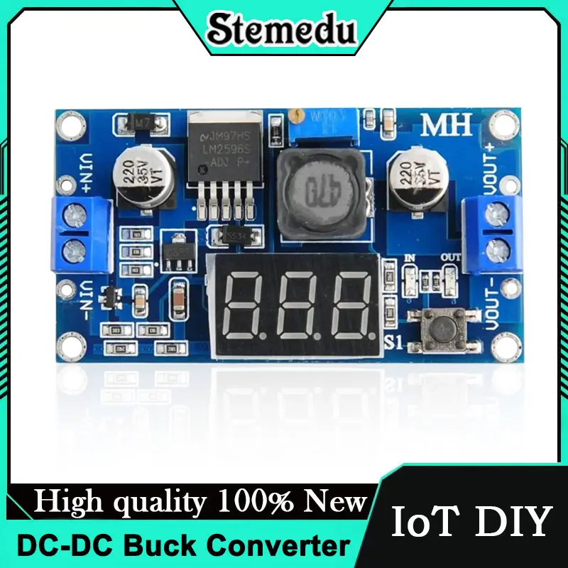 LM2596 DC-DC Buck Converter Einstellbares Step-Down-Leistungsmodul 3A
