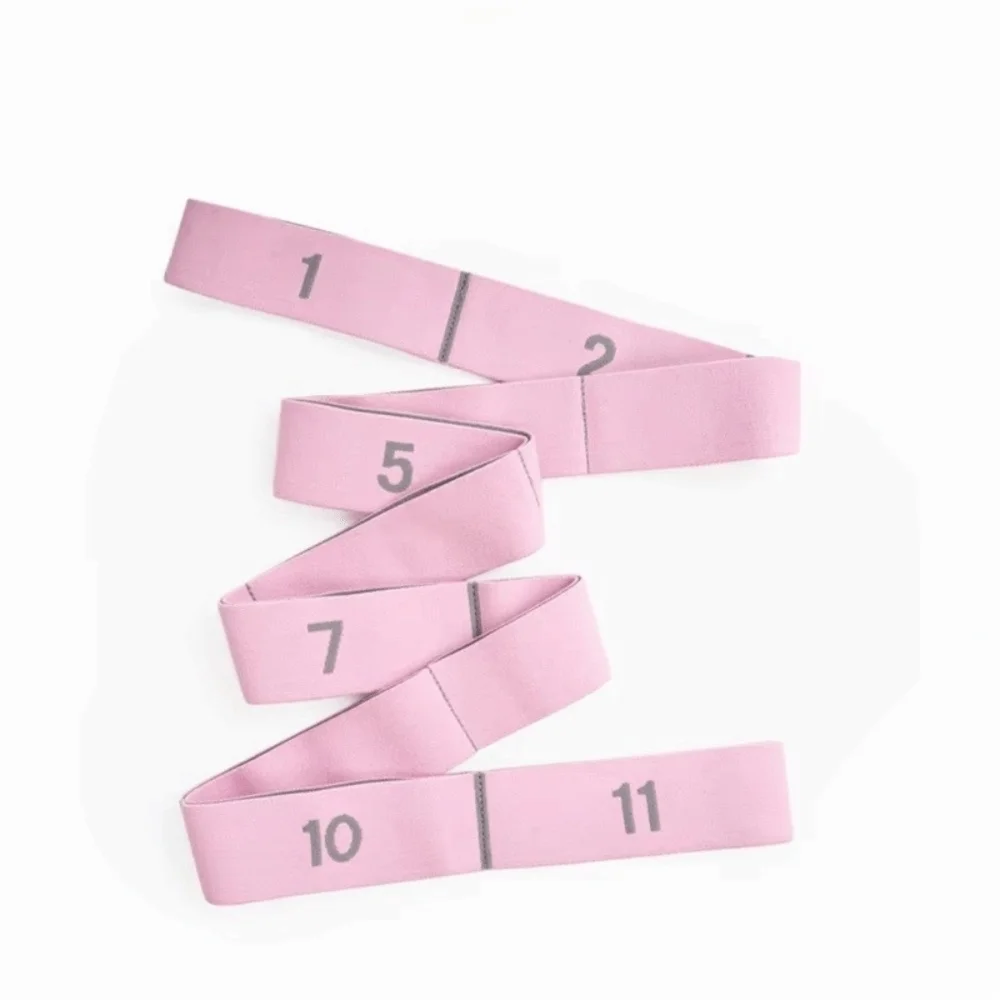 Multi Stage Yoga Stretch Band Segmented Elastic Rope Yoga Resistance Band 10/11 Grid Resistance Belt Yoga Elastic Band