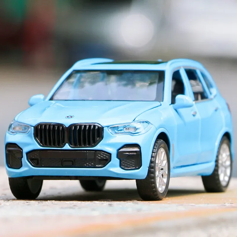 1:32 BMW X5 High Simulation Diecast Metal Alloy Model car Sound Light Pull Back Collection Kids Toy Gifts