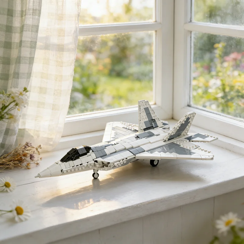 

894pcs MOC F 22A Raptor In 1 45th Scale Creator Model Building Blocks Toy Gift Creative Display Collectible Desk Premium Adult