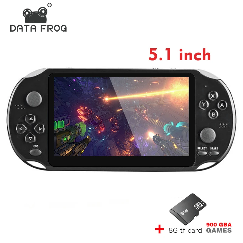 DATA FROG Portable X12 Handheld Video Game Console Double Rocker Retro Portable Controller Support TV Output For GB/GBA/GBC/SEGA