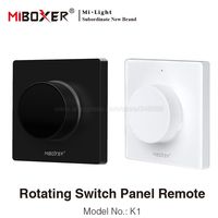 K1 White K1-B Black Rotating Switch Panel Remote Adjust Color Temperature Brightness Dimming Function For MiBoxer CCT LED Lamp