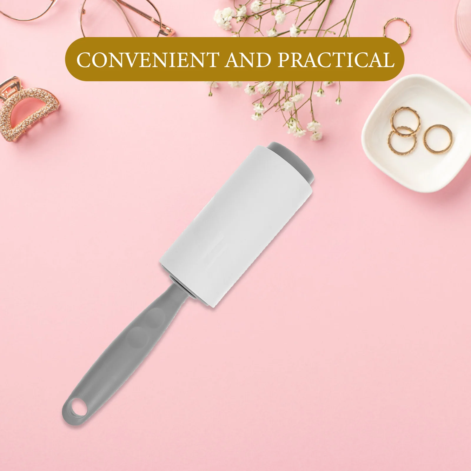 Lint Rollers Hidden Money Sticker Storage Box Brush Concealed Portable (White) 1pc for Hiding Hide Container Secret Safe Travel