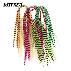 Wifreo 50 Fishing Silicone Skirt Assist hook Jig Head Saltwater Fishing Hook Lure Skirt Trailers Integrated Spinnerbait Buzzbait