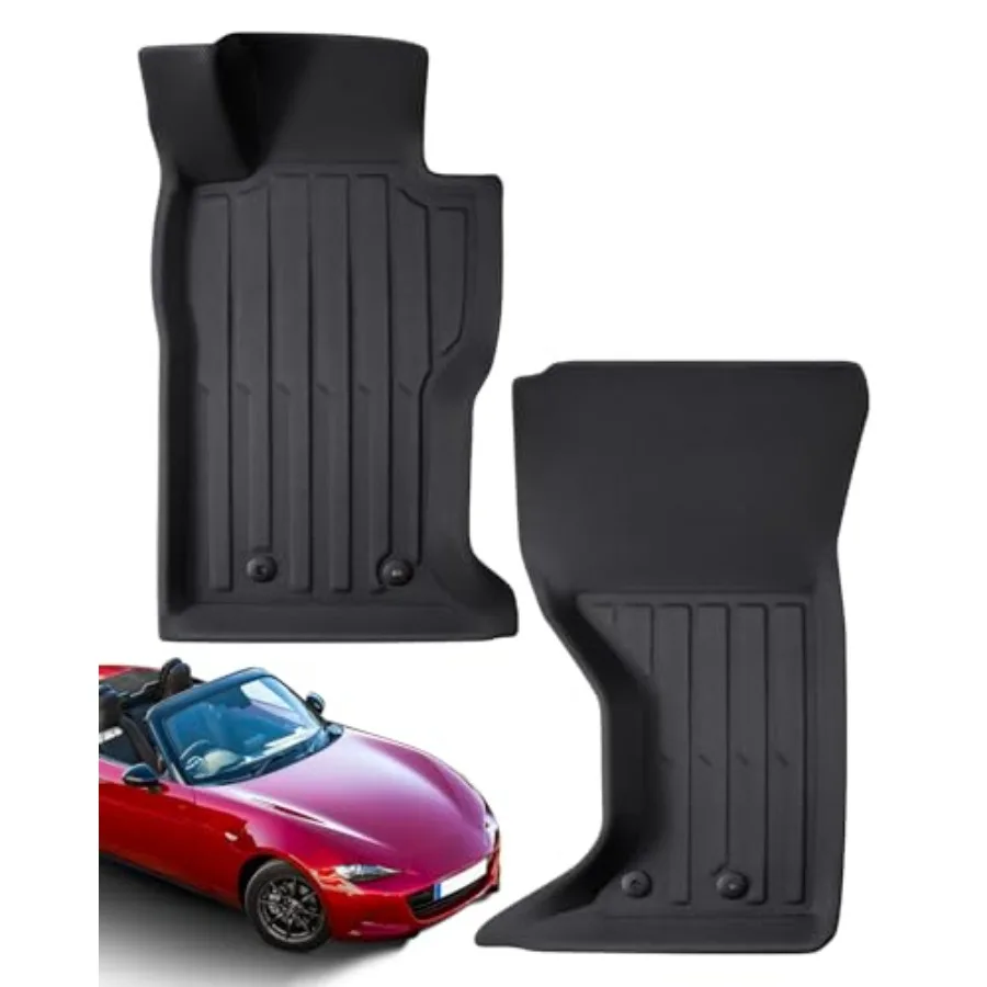 

Автомобильные коврики для Mazda MX5 Miata: 2016-2025, на заказ, подходят для Fiat 124 Spider 2017-2018, всепогодные, черные