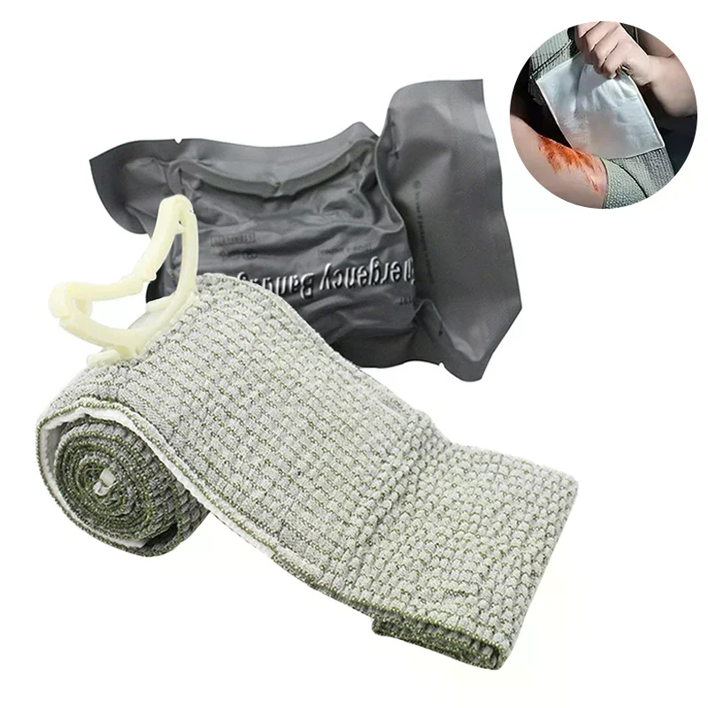 مجموعة الصدمات الطبية مقاس 6 بوصة، ضمادة إسرائيلية، حماية أمنية للطوارئ للتخييم في الهواء الطلق والمشي لمسافات طويلة والإسعافات الأولية للجروح #1