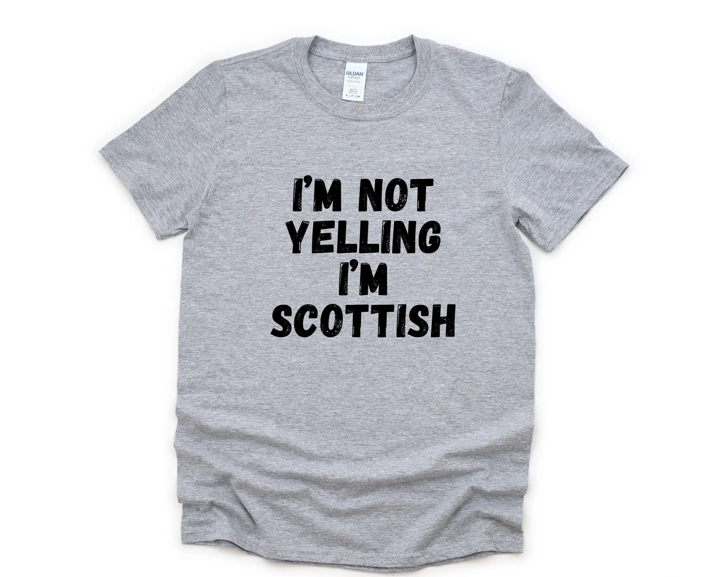 Yelling T Shirt Scottish S 4842