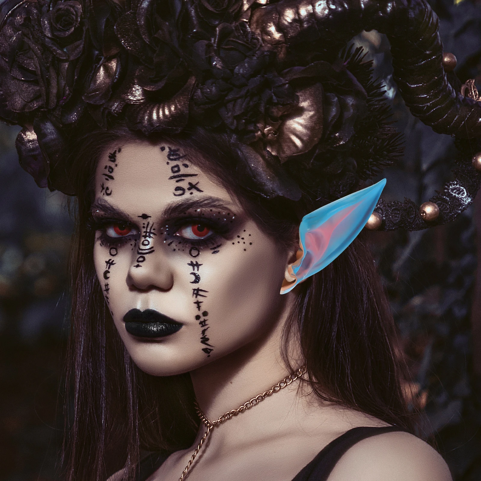 1 Pair Simulation Elf Ears For Cosplay Fairy Halloween Party Accessory Skin-Like Ear Prop Masquerade Carnival Costume Headwear