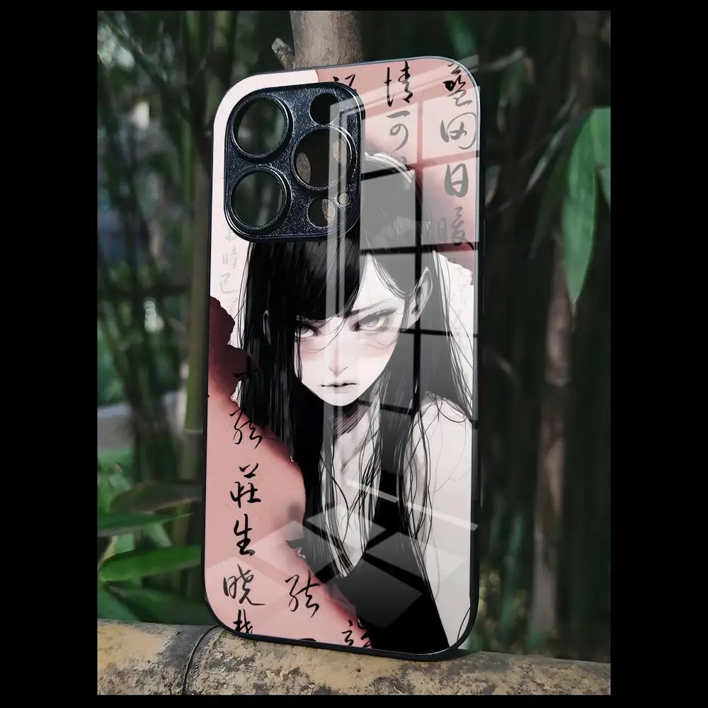 Chinese Style Butterfly Phone Case For OPPO A 55 54 One Plus 8T 92s A93s A94 95 8 9 7 Pro FindX3 X5PRO RENO4 RENO7 5F 6Z Glass