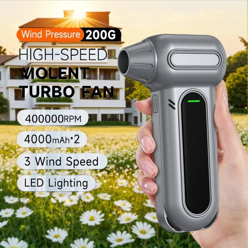 

Electric Air Duster Brushless Air Blower-400000RPM Super Power, Rechargeable 3-Gear Brushless Motor for Car/PC/Home/Outdoor