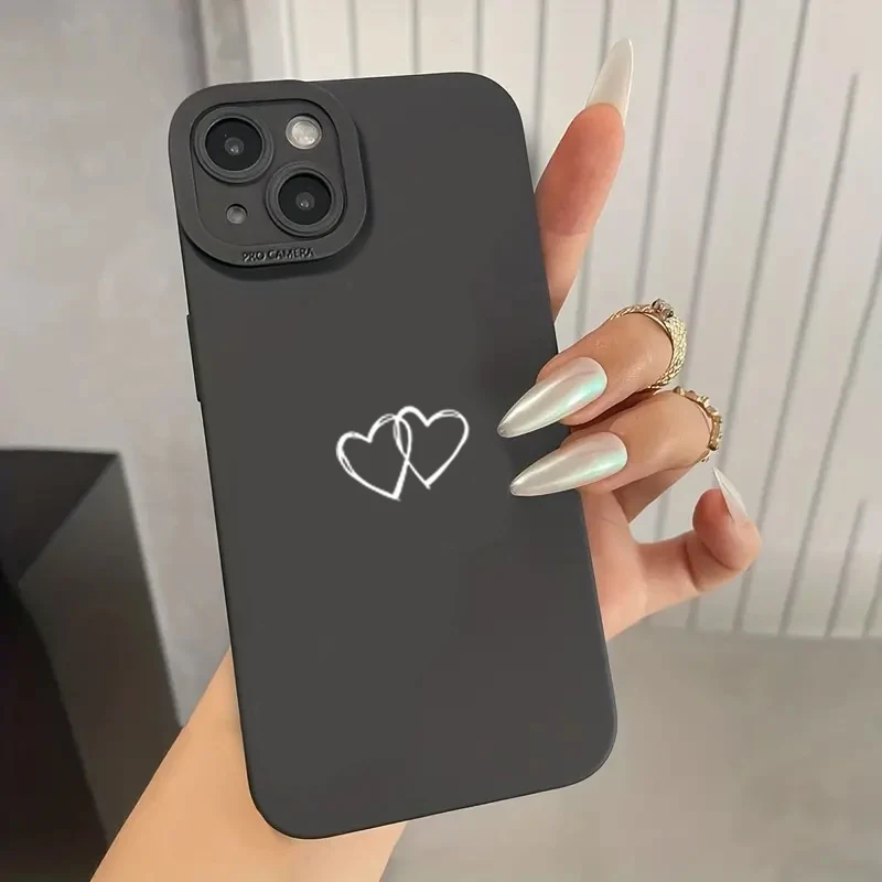 Love Heart Graphic Print Phone Case For Xiaomi Redmi Note 13 12 Pro Plus 5G 12S 11S 11 10S 10 Redmi 12 13C Shockproof Soft Cover