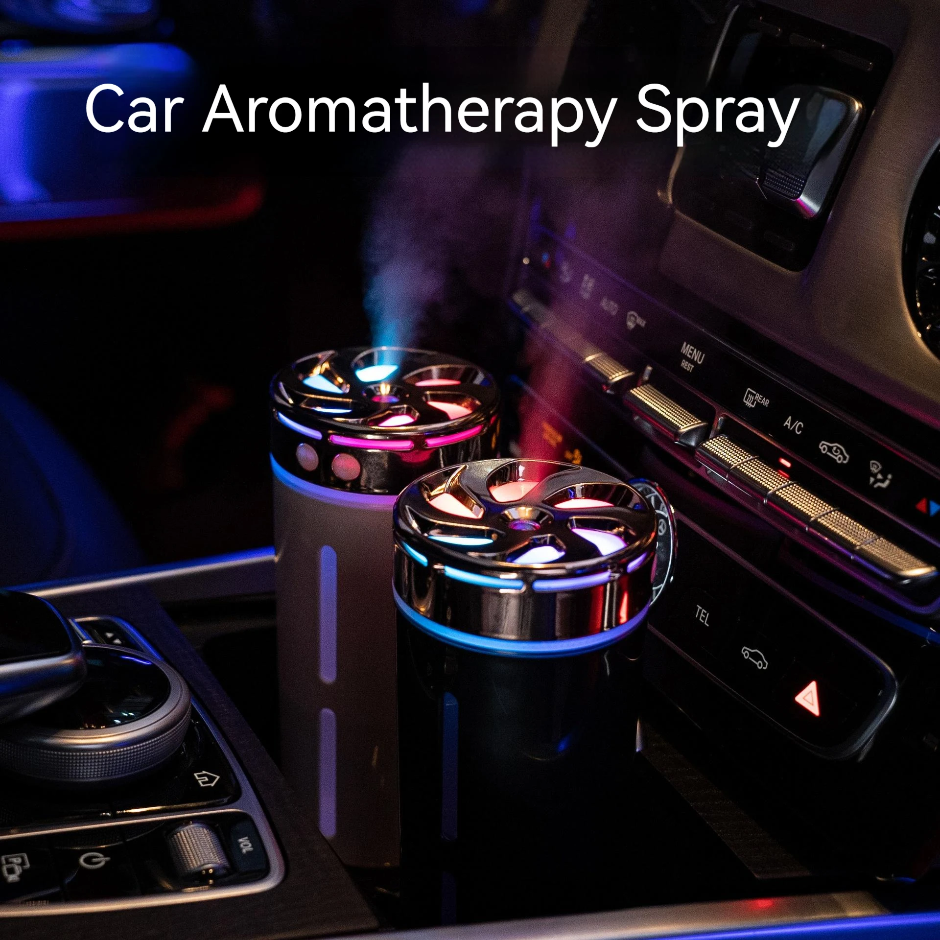 USB Mini Air Humidifier Aroma Essential Oil Diffuser for Home Car Ultrasonic Mute Mist Maker Diffuser with LED Color Lamp