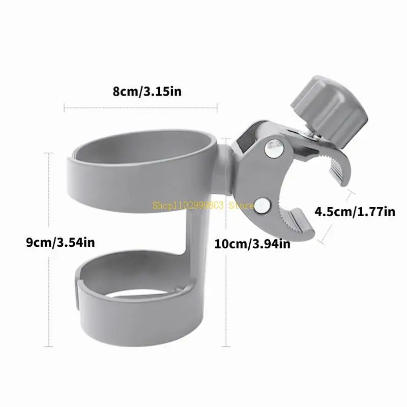 Flexible Pushchair Cup Mount Easy Installation Process Secure Counter Tip Construction Flexible Size Adjustment Polystyrene J0MF