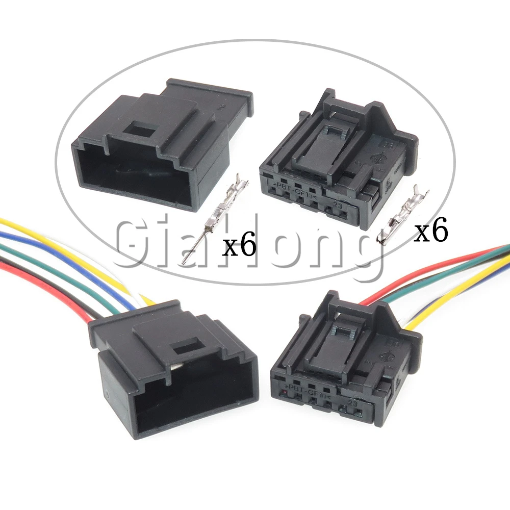 1ชุด6วิธี6Q0972706กระจกมองหลังอัตโนมัติสำหรับ Audi VW 1-969490-4ซันรูฟอ่านหนังสือสายซ็อกเก็ต6Q0972716