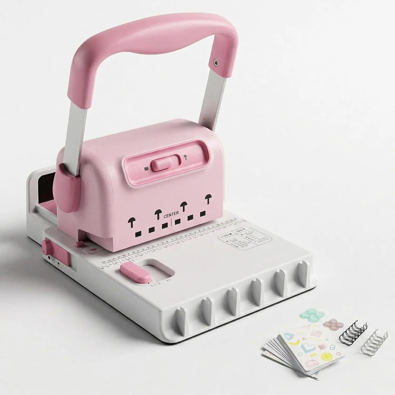 Portable 2-in-1 Wire & Disc Spiral Binding Machine, Punches 30 Sheets, DIY Journal Book Binding Kit