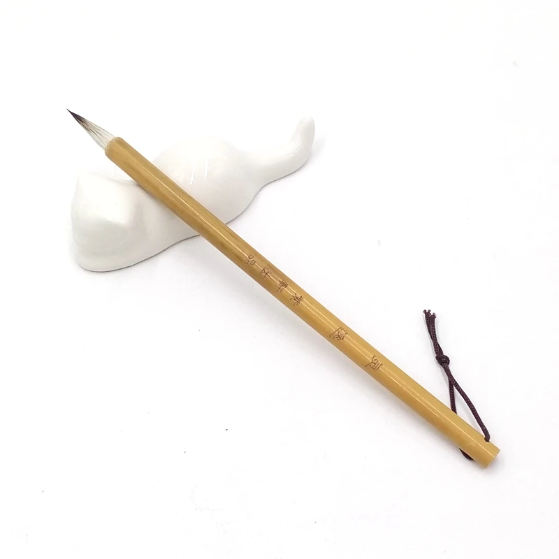 Woolen Purple Rabbit Hair Brush Pen Chinese Watercolor Painting Line Drawing Brush Regular Script Calligraphy Writing Brushes