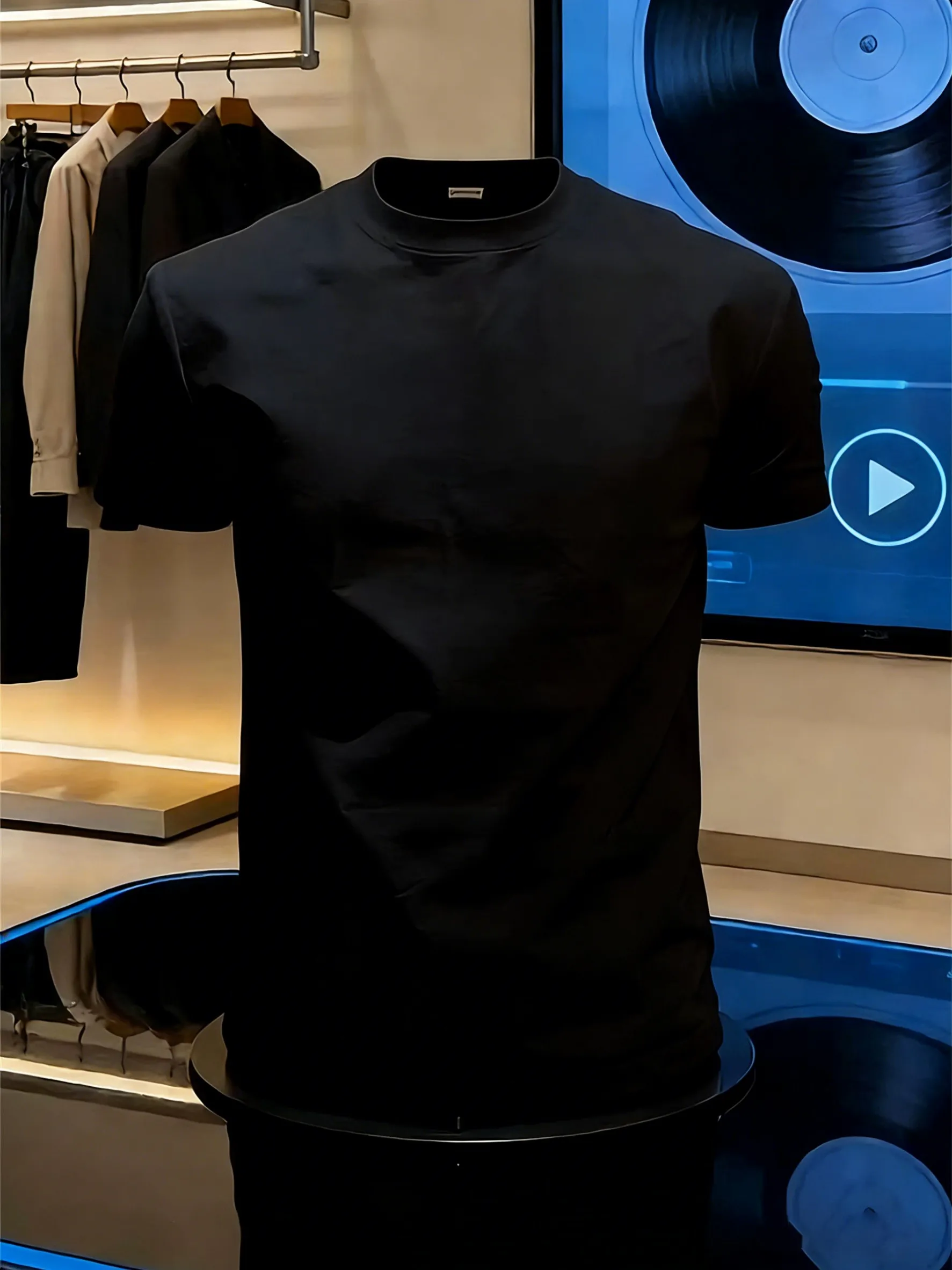 

Мужская летняя футболка из чистого хлопка с коротким рукавом, облегающая, дышащая, для спорта и повседневной носки