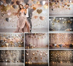 Mehofond Photography Background Valentine's Day Glitter Heart Adult Birthday Party Wedding Portrait Decor Backdrop Photo Studio