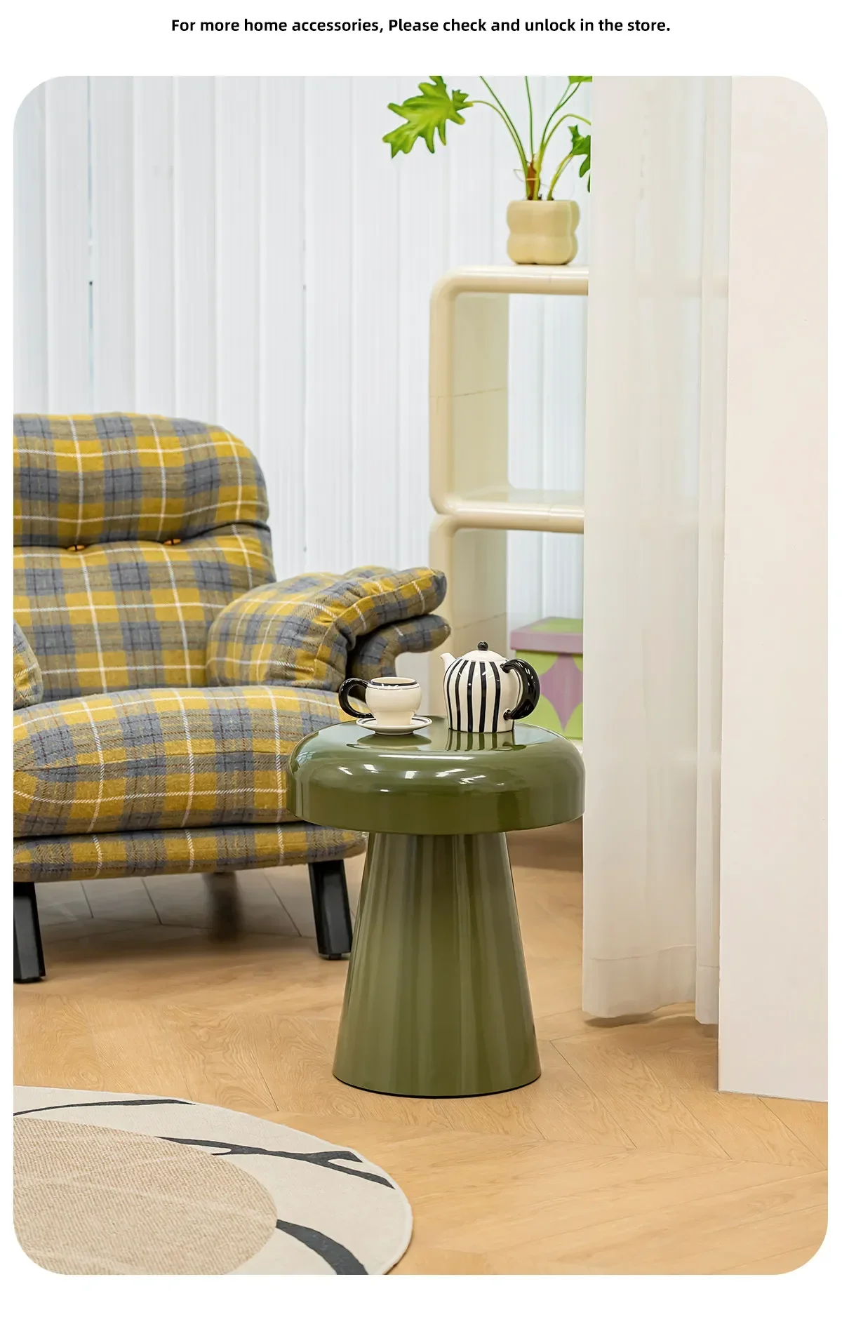 Nordic Simple Side Home Living Room Sofa Corner Table Coffee Modern Creative Small Round Table